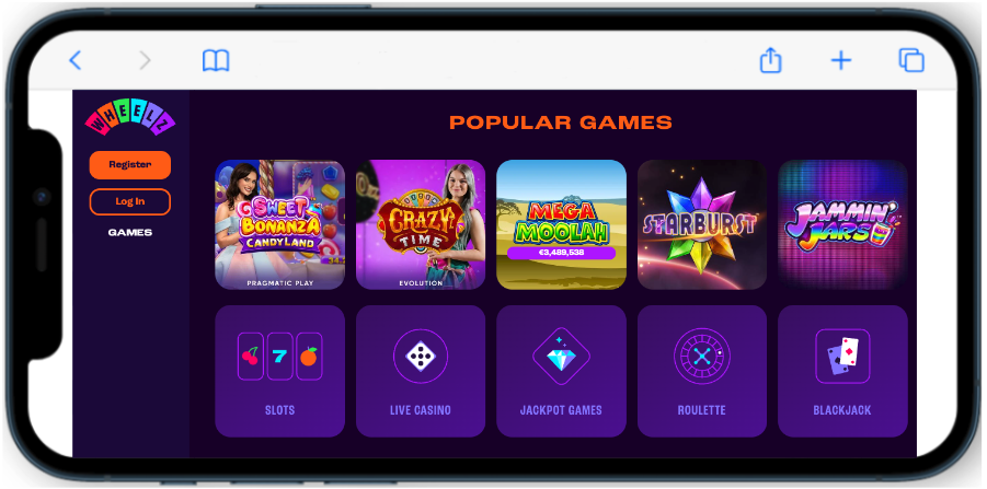 Wheelz Casino $20 Minimum Deposit